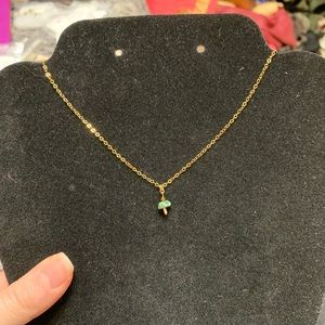 Dainty 14k gold filled Genuine Crystal Necklace
